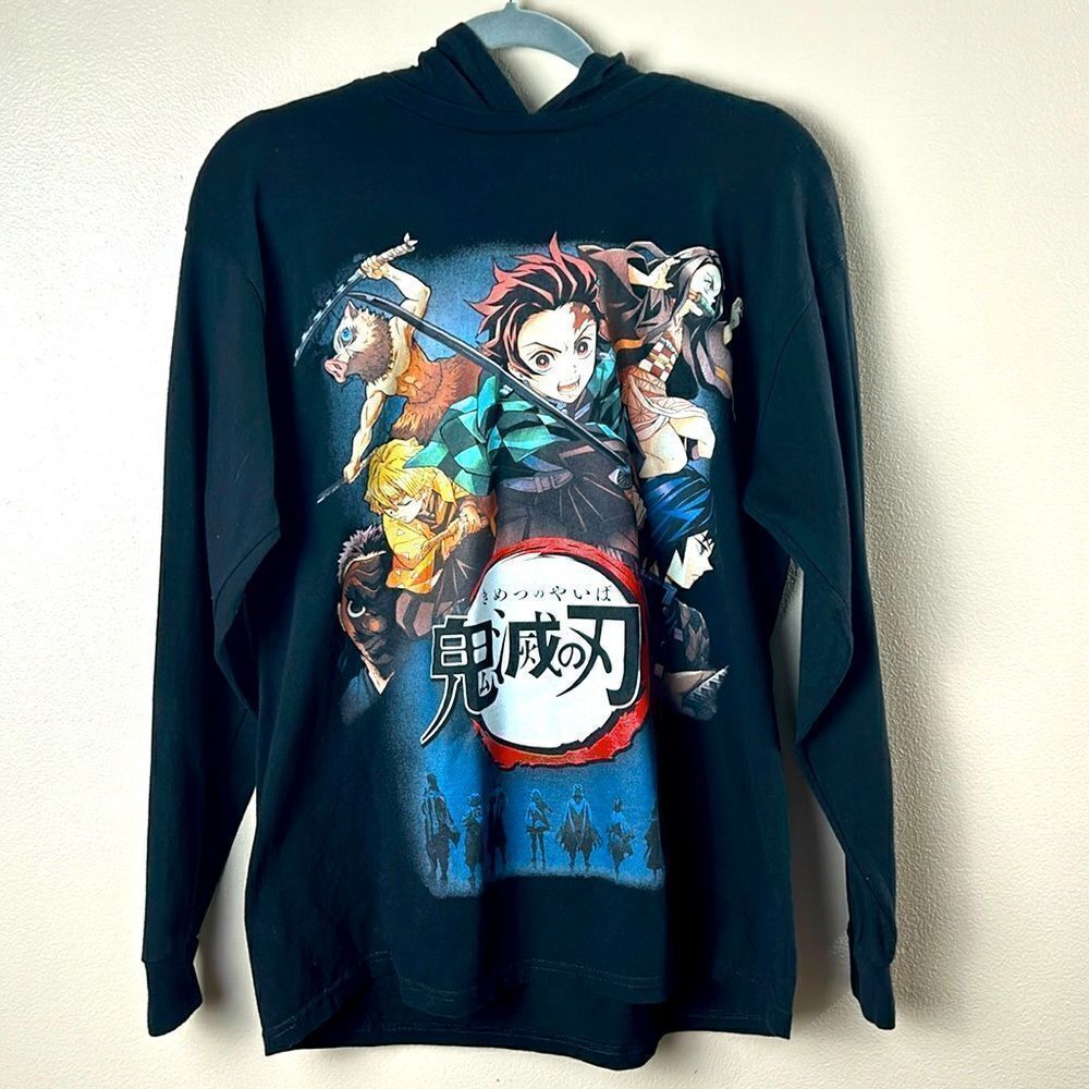 Long sleeve ANIME hooded shirt top rockstar EXTRA LARGE XL slayer